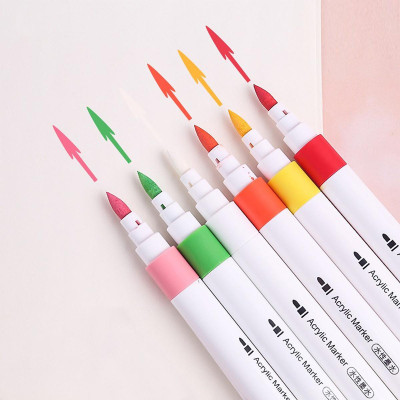 Bộ Bút Màu Acrylic Marker 12/24/36/48/60 Bút Cao Cấp Màu Sắc Tươi Sáng