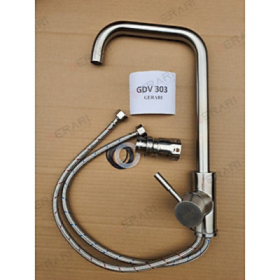 {CHÍNH HÃNG} Vòi inox 304 hai đường nước nóng lạnh mã GDV303 thương hiệu GERARI