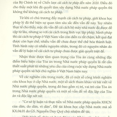 Hệ Thống Toà Án Việt Nam Trong Điều Kiện Xây Dựng Nhà Nước Pháp Quyền