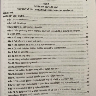 Chỉ dẫn tra cứu và áp dụng pháp luật về xử lý vi phạm hành chính  (được sửa đổi, bổ sung năm 2020) - Quyển 1 và Quyển 2