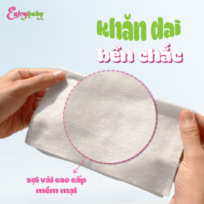 Khăn vải khô đa năng Enjoy cực mềm tiện lợi cho mẹ và bé 200g cao cấp 100%