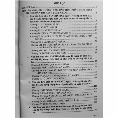 Hệ Thống Văn Bản Hợp Nhất Nghị Định Về Chính Sách Phát Triển Nhà Ở, Quản Lý Chất Lượng, Thi Công Xây Dựng, Bảo Trì Công Trình Và Quản Lý Chi Phí Đầu Tư Xây Dựng - V2294T