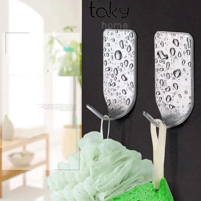 Móc Dán Tường Chịu Lực, Móc Inox Siêu Dính Tiện Dụng Nhỏ Gọn, Móc Treo Đồ Dùng Gia Đình Khu Bếp, Nhà Tắm. TakyHome 2001