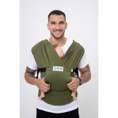 Địu vải BUBI Gen 3 - Xanh lính - Cotton 100%