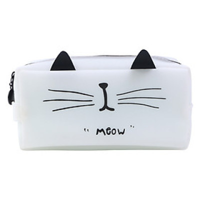 Bóp Viết Silicon Mèo Trắng - Meow