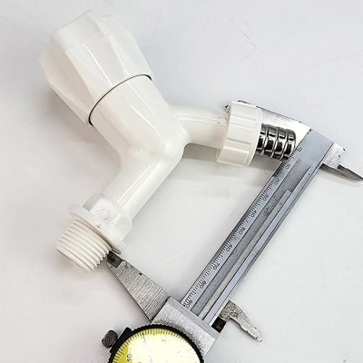 Bộ 3 vòi hồ tay núm tròn nhựa PP trắng, thân ngắn, ren 21-27mm Eurolife EL-HN05 (Trắng) (3 cái)