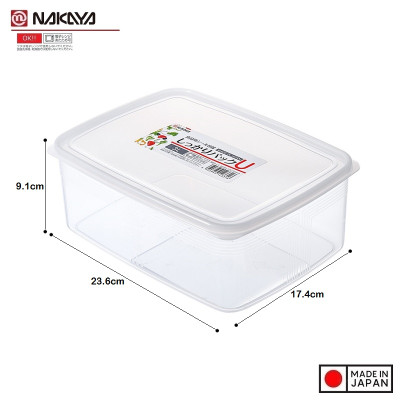 Combo hộp đựng thực phẩm 3.0L + Set 03 hộp chia thức ăn dặm cho bé 180ml - Hàng nội địa Nhật Bản #Made in Japan