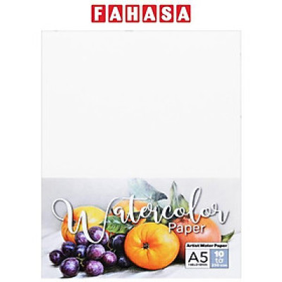 Giấy Vẽ Mỹ Thuật A5 - Artist Water Paper 250gsm - The Sun (10 Tờ/Xấp)