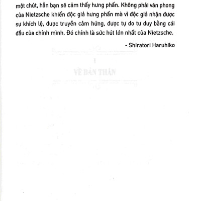 Lời Của Nietzsche Cho Người Trẻ - Tập 1: Tình Yêu - Ý Chí - Khát Vọng
