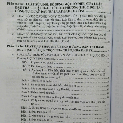 Sách Luật Đấu Thầu sửa đổi bổ sung năm 2025 – Những Điểm Mới Về Luật Đấu Thầu sửa đổi (V2604D)