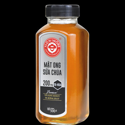 Combo Mật ong rừng sữa ong chúa Honimore 500g và mật ong rừng nguyên chất Honimore 360g - Giúp đẹp da, tăng cường sức đề kháng