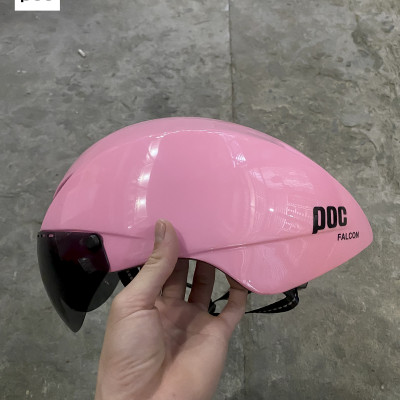 Nón bảo hiểm xe đạp POC Falcon có kính hít nam châm chính hãng