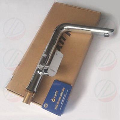 Vòi Bếp Vòi Rửa Chén Bát Đồng Thau mạ Crome Nóng Lạnh LUXTA L3220 Thân Vuông