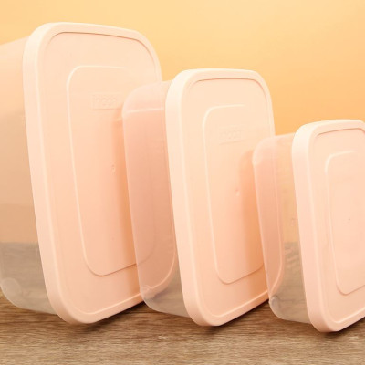 Bộ 3 hộp thực phẩm chữ nhật Hokkaido 750-1500-2500ml