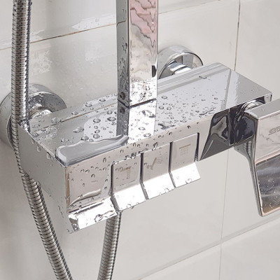 Cây sen nóng lạnh Đồng mạ Chrome Eurolife EL-SC911 (Trắng bạc)