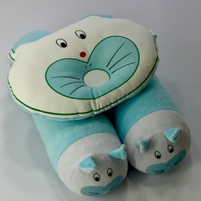 Gối Đôi Con Sâu BabyTop (25x32)( 13x43)cm x 2 ( Màu và họa tiết ngẫu nhiên )