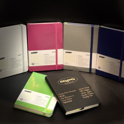 Gift Set Lamy Notebook A6 Softcover Blue + Lamy Logo Black - GSA6-Lo002