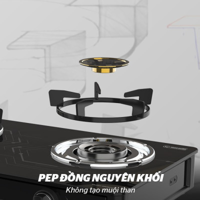 BẾP GAS DƯƠNG KÍNH SUNHOUSE MAMA MMB0911 - Hàng Chính Hãng