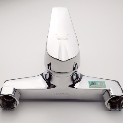 Củ sen nóng lạnh chân ngoài Đồng mạ Chrome Eurolife EL-3001 New (Trắng bạc)