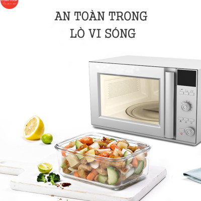 Hộp Thủy Tinh Đựng Thực Phẩm Chịu Nhiệt COBA