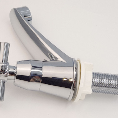 Vòi Lavabo lạnh nhựa ABS mạ Chrome Eurolife EL-LA05 (Trắng bạc)