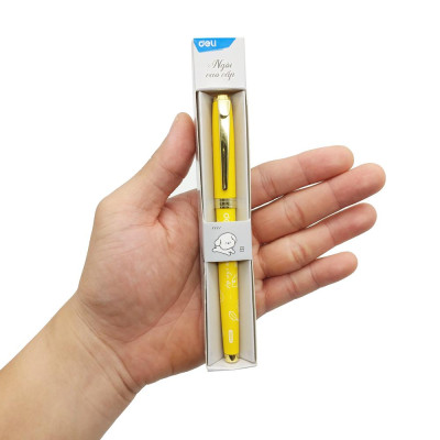 Bút Máy Kim Loại - Deli CQ893 - Màu Vàng