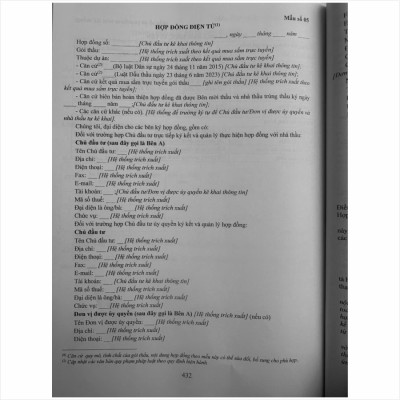 Sách Tuyển Tập Mẫu Hồ Sơ Mời Thầu Mua Sắm Hàng Hóa Trên Hệ Thống Mạng Đấu Thầu Quốc Gia - V2510D