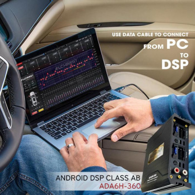 Car amplifier Android Alchimist ADA6H-360 features lossless Bluetooth 5.1 and professional app for frequency cutting