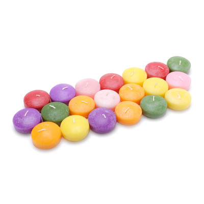 Combo 10 nến thơm nến nổi thả nước EDC4526 5.6 x 2.5 cm cháy 7 giờ (Đủ 10 màu)