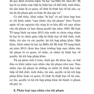 Nạn nhân học - Một số vấn đề lý luận và thực tiễn (bản in 2024)