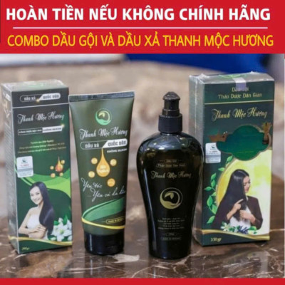 DẦU GỘI THẢO DƯỢC DÂN GIAN THANH MỘC HƯƠNG - HÀNG CHÍNH HÃNG_Dùng được cho mọi lữa tuổi, cả nam và nữ ( Tặng mũ gội đầu cho bé)