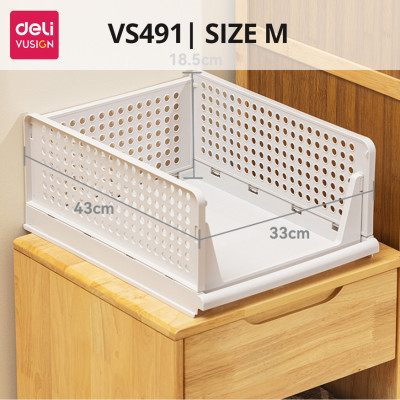 Kệ Ngăn Kéo Nhựa Phân Chia Tủ Quần Áo DELI Khay Ngăn Kéo Đa Năng Đựng Quần Áo Vật Dụng