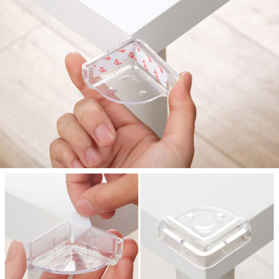 SET 2 Nút Silicone Bọc Cạnh Bàn Ghế Bịt Góc Chống Va Đập Bảo Vệ An Toàn Cho Bé Tròn & Vuông Keo Dán 3M
