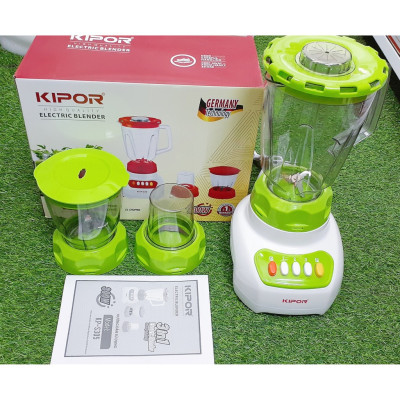 Máy Xay Sinh Tố 3 Cối Nhựa Đa Năng Kipor KP-S305 - Màu Ngẫu Nhiên - Hàng Chính Hãng