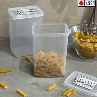 Hộp bảo quản thực phẩm Nakaya 1300ml, có nắp mềm giúp bảo quản thực phẩm sạch sẽ - nội địa Nhật Bản 