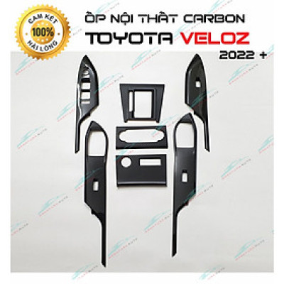 Ốp nội thất Toyota Veloz, Veloz Cross nhựa ABS vân carbon hàng cao cấp