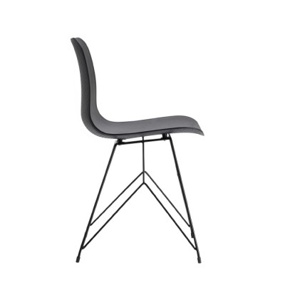 Ghế ăn ghế nhà hàng Ghế cafe fastfood ghế họp nhóm, ghế tiếp khách thân nhựa chân sắt  CC1548-P HCM