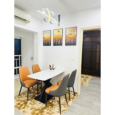 Bộ bàn ăn mặt đá nhập khẩu sang trọng, hiện đại CTL05 Tundo nhiều lựa chọn