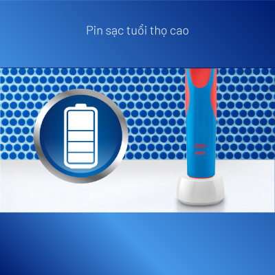 Bàn chải điện trẻ em Oral-B Vitality D12 Disney Cars - Hàng chính hãng