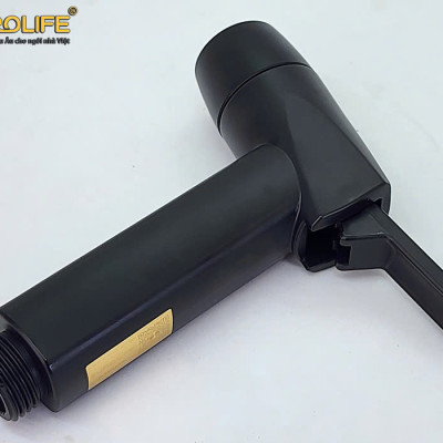 Bộ xịt vệ sinh 2 chế độ chảy, khóa thông minh Eurolife EL-X14 ( 2 màu lựa chọn : Đen mờ và mạ Crôm)