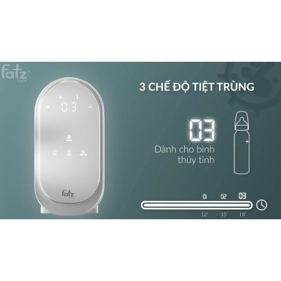 Máy hâm sữa tiệt trùng điện tử 2 bình - Duo 6 - Fatzbaby FB3090CY