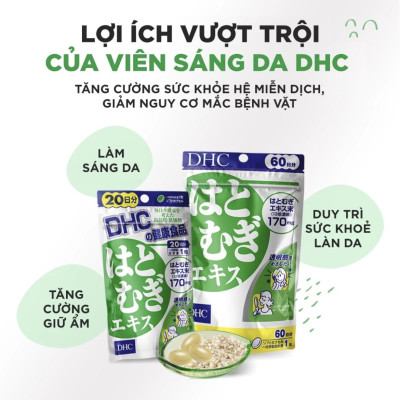 Viên uống trắng da DHC Nhật Bản Adlay Extract 30 ngày - 30 viên