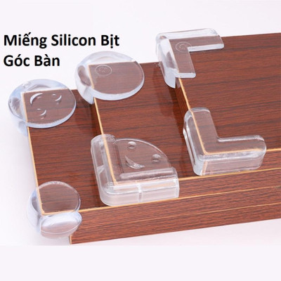 Set 4 Miếng Silicon Bịt Góc Bàn, Bảo Vệ An Toàn Cho Bé, Góc Bàn Silicon, Tiện Dụng Trong Gia Đình, Dễ Dàng Sử Dụng. TakyHome 5500