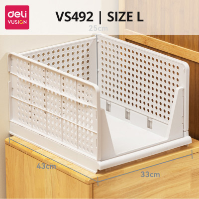 Kệ Ngăn Kéo Nhựa Phân Chia Tủ Quần Áo DELI Khay Ngăn Kéo Đa Năng Đựng Quần Áo Vật Dụng