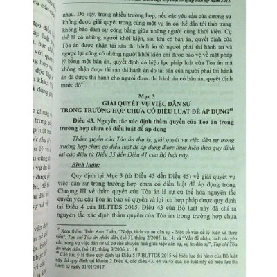 Sách - Bình luận khoa học bộ luật tố tụng dân sự