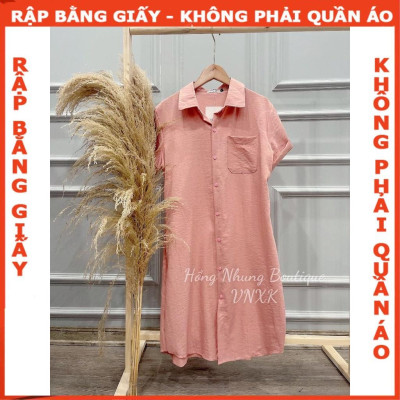 Rập giấy may đầm sơ mi mã 1666