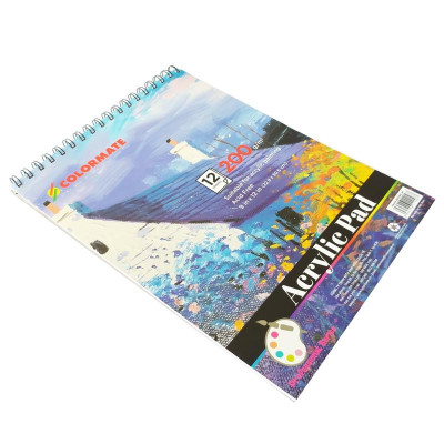 Tập Giấy Vẽ A4 Acrylic Pad Colormate ARTIST-AP (12 Tờ)