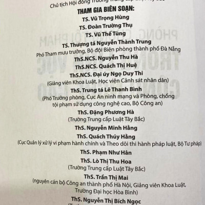 Phòng Chống Tội Phạm Trong Lĩnh Vực Công Nghệ Cao