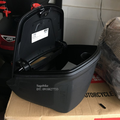 Thùng giữa Givi G10N kèm bát gắn cho xe Jupiter V, MX, Gravita