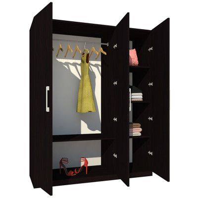 TỦ QUẦN ÁO GỖ CÔNG NGHIỆP 3 CÁNH OHAHA - TQA020